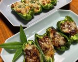 挽肉系リメイク＋厚揚げでピーマンの肉詰め作り方25写真