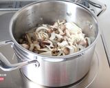 美味しい【キノコとベーコンのパスタスープ作り方4写真