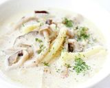 美味しい【キノコとベーコンのパスタスープ作り方7写真