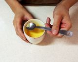 離乳食中期♪バナナプリン作り方4写真