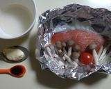 鮭のガーリックバターホイル焼き作り方4写真