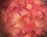 炊飯器で作る。赤いりんごジャム作り方3写真