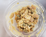 レンジで簡単！かぼちゃと大豆の和風サラダ作り方3写真