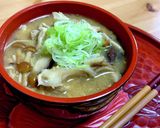 きのこ満載!お味噌汁 きのこ汁作り方7写真