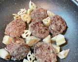 簡単！れんこんときのこの和風ハンバーグ作り方10写真