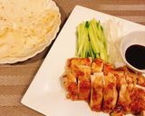 米粉入りの皮と鶏もも肉で、北京ダック風作り方8写真
