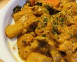 オートミール●リゾット風シチュー丼作り方3写真