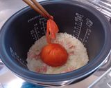 炊飯器で簡単!丸ごとトマトのリゾット作り方5写真