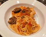チキンカチャトーリとスパゲッティ作り方10写真