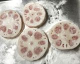 米粉でこんがり！ハスの挟み焼き作り方4写真