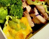 ぶりのカレーマヨパン粉焼き弁当作り方3写真