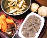 里芋＋秋野菜たち の 煮っころがし作り方3写真