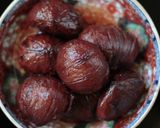 ラム酒香る*栗の渋皮煮レアチーズケーキ作り方1写真