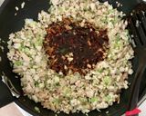 鶏ムネひき肉&きのこで担々麺の肉みそ作り方4写真