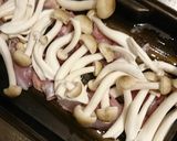 鶏アスパラしめじ焼き作り方2写真