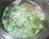 小松菜1袋と鶏肉のほっこり味噌汁作り方3写真