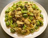 業務スーパー缶詰使用！ホタテの和風パスタ作り方10写真