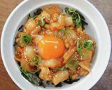 納豆とホタテのユッケ丼作り方5写真