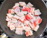 焼肉用の豚バラ肉と秋野菜と春雨のうま煮作り方2写真