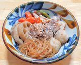 焼肉用の豚バラ肉と秋野菜と春雨のうま煮作り方8写真