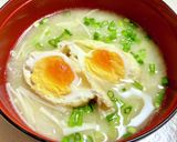 卵巾着の味噌汁作り方10写真