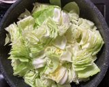 冷蔵庫残り物鶏肉なんちゃってモツ鍋風作り方5写真