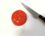 トマトの湯むきジェノベーゼサラダ作り方1写真