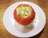 トマトの湯むきジェノベーゼサラダ作り方9写真