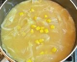 キャベツとスイートコーンの味噌汁作り方4写真