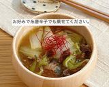 鯖味噌缶と白菜のお味噌汁作り方5写真