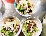 ほんのりシーフード梅生姜味白菜回鍋肉風作り方8写真