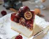 ラム酒香る*栗の渋皮煮レアチーズケーキ作り方54写真