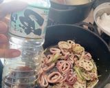 加賀れんこんと赤イカのペペロンチーノ作り方4写真