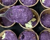 HMで☆マフィン紫芋バナナホワイトチョコ作り方14写真