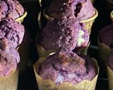 HMで☆マフィン紫芋バナナホワイトチョコ作り方17写真
