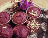 HMで☆マフィン紫芋バナナホワイトチョコ作り方19写真