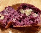 HMで☆マフィン紫芋バナナホワイトチョコ作り方21写真