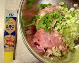 鶏ひき肉とセロリのレモン風味水餃子作り方2写真