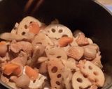 《加賀れんこん農家》蓋が重い鍋で筑前煮作り方5写真