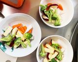 根菜茄子キムチきな粉坦々麺味温野菜サラダ作り方7写真