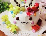 お手軽♪ジェンダーリビールズコットケーキ作り方4写真