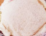 ジェンダーリビールケーキ風フルーツサンド作り方3写真