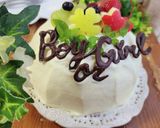 ジェンダーリビールケーキ風フルーツサンド作り方4写真