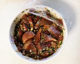ぶりの漬け丼（麺つゆ、醤油、ごま油他）作り方10写真