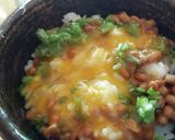 納豆ご飯(生たまご、青ねぎ)作り方5写真