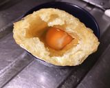 油揚げ玉子の巾着とワカメのほっこり味噌汁作り方5写真