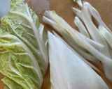 白菜の重ね炒めミルクスープ作り方1写真
