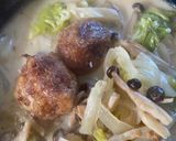 白菜の重ね炒めミルクスープ作り方11写真