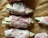 米粉でツルッと食感!ナスのピリ辛豚肉巻き作り方4写真