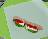 ピザ風＆カニクリームコロッケ風春巻き作り方2写真